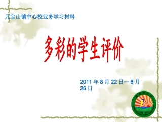 多彩的学生评价