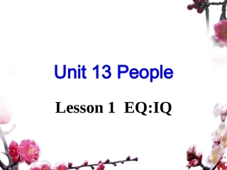 Unit13Lesson1课件EQIQ