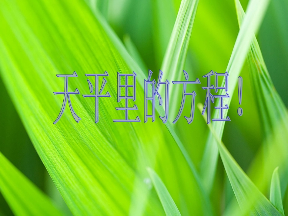 天平平衡原理1_第1页