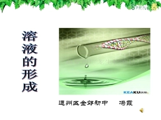 溶液的形成fx