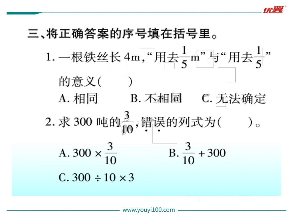 4分数乘分数（练习）_第3页