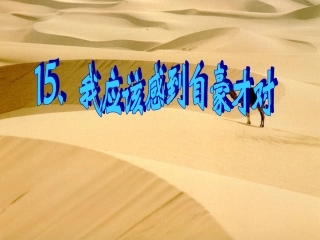 我应该感到自豪