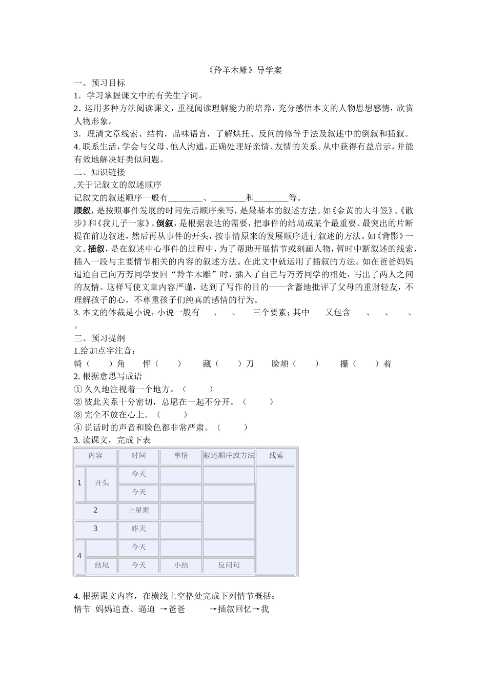 羚羊木雕导学案_第1页