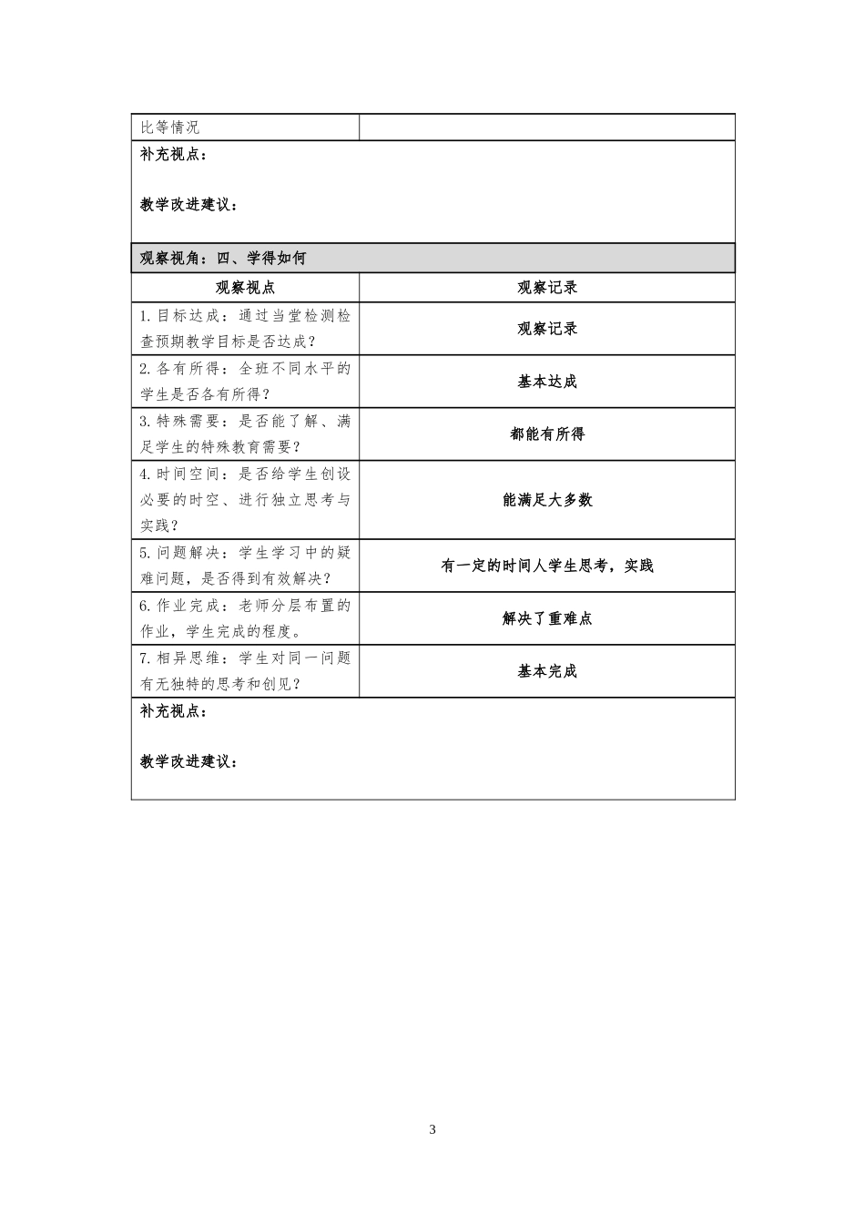 课堂观察记录_第3页