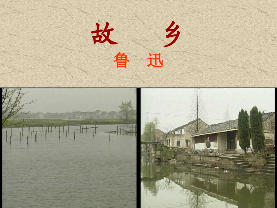 鲁迅《故乡》课件_第1页