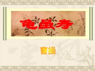 第五板块龟虽寿