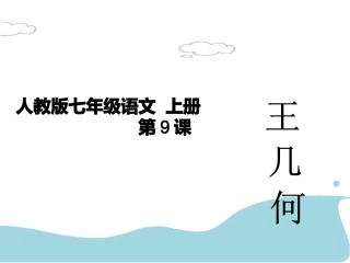 第9课王几何