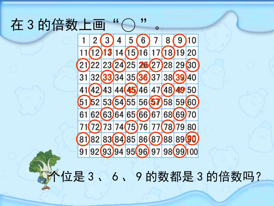 3的倍数的特征课件(北师大版五年级数学上册课件) (2)_第2页