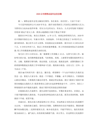 2024公司销售总监年会发言稿 