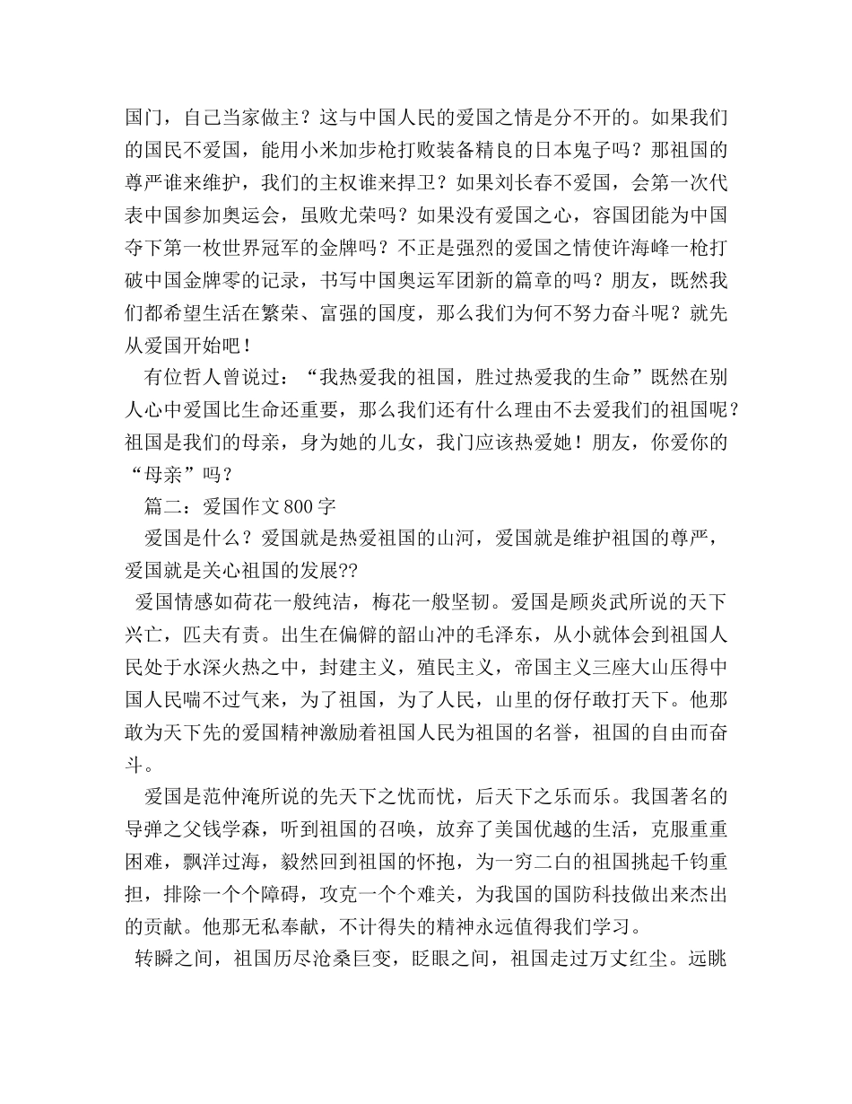 爱国的作文 _第2页