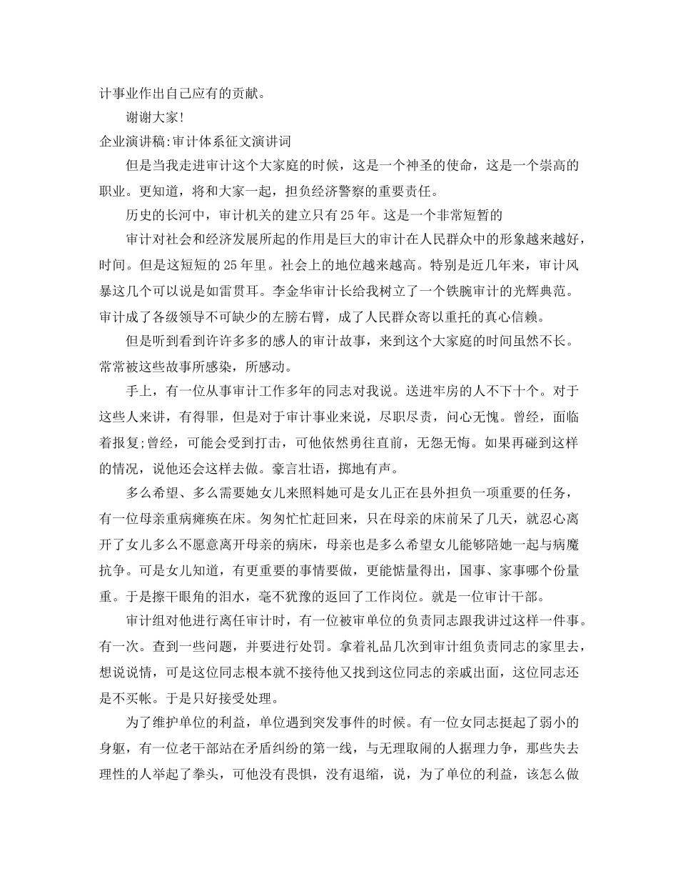 2024审计演讲稿(4篇) _第3页