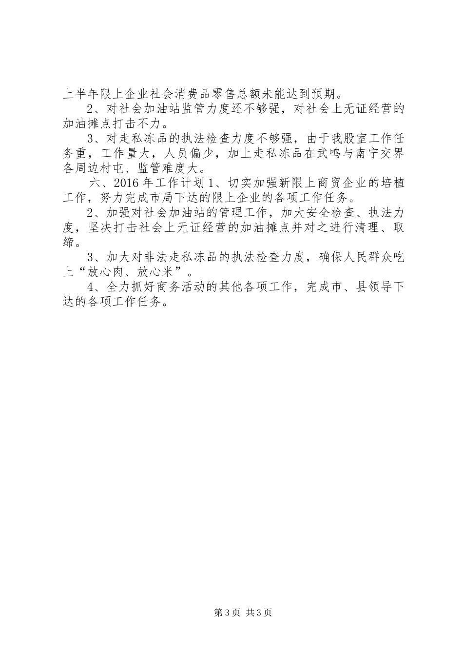 乡镇经信局商务股年度工作总结_第3页