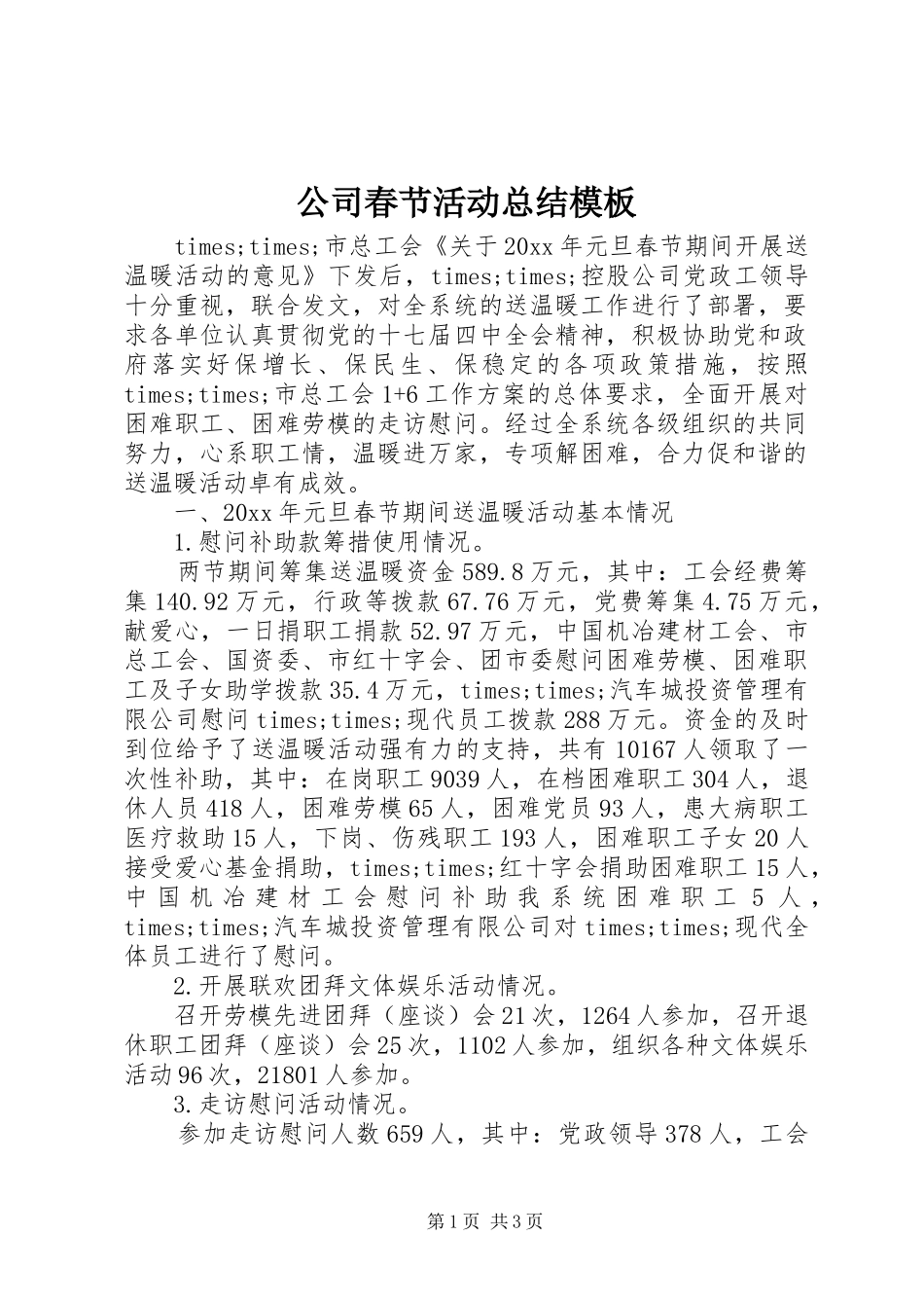 公司春节活动总结模板_第1页