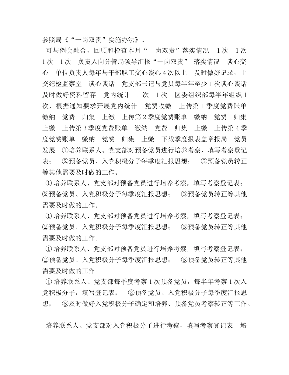 党支部党建工作年度台账 _第2页