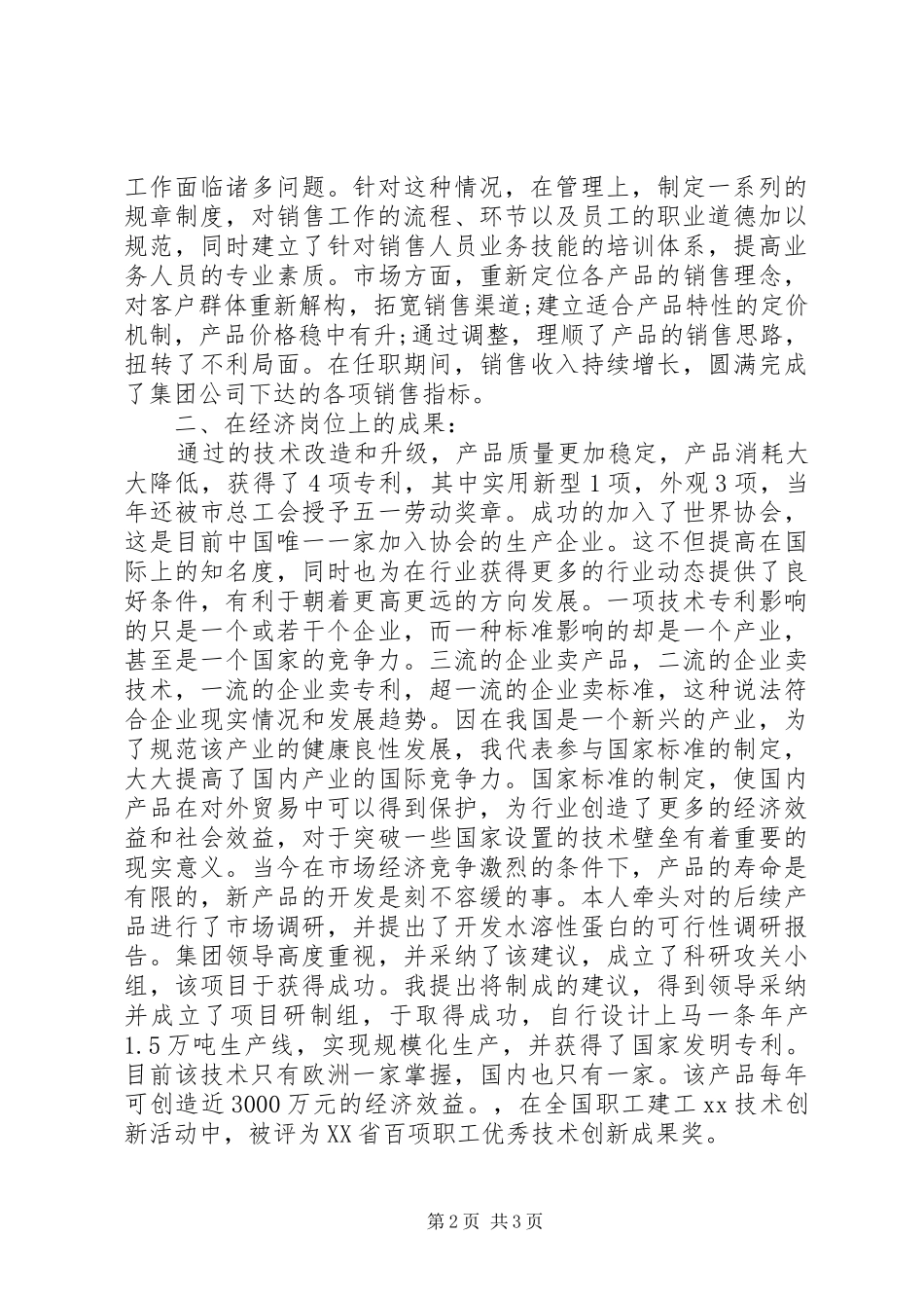 优秀经济师年终工作总结模板精选_第2页