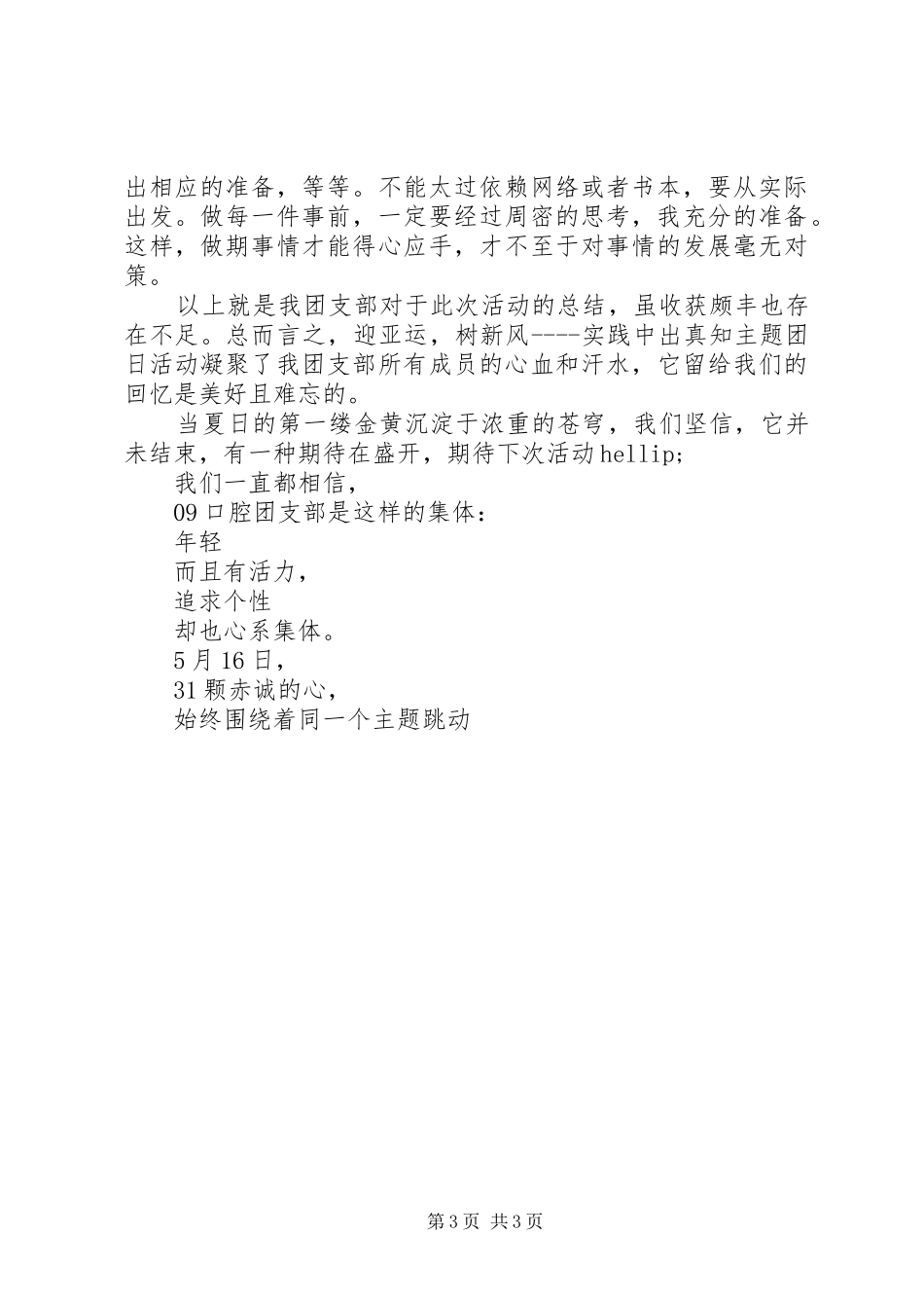 主题团日活动总结 (19)_第3页