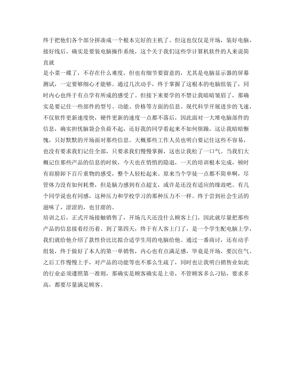 电脑销售员的自我参考总结（通用） _第2页