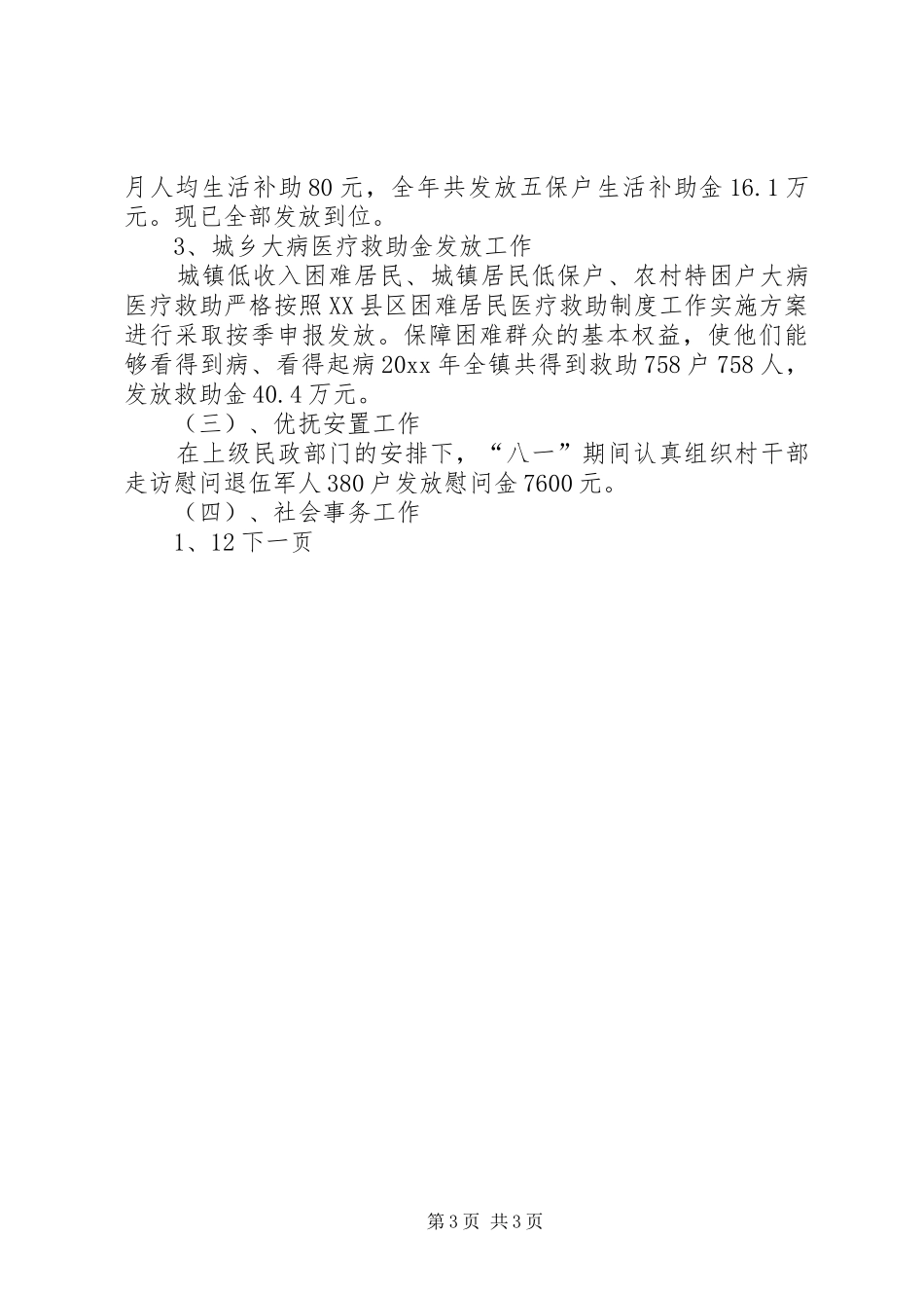 乡镇民政所工作总结_第3页