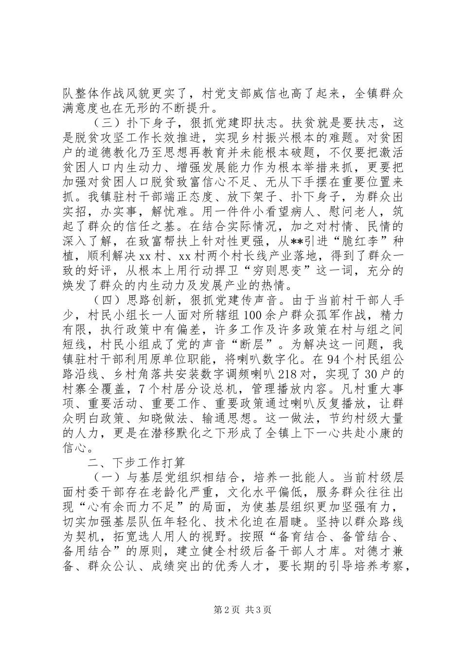 乡镇驻村工作队工作总结_第2页