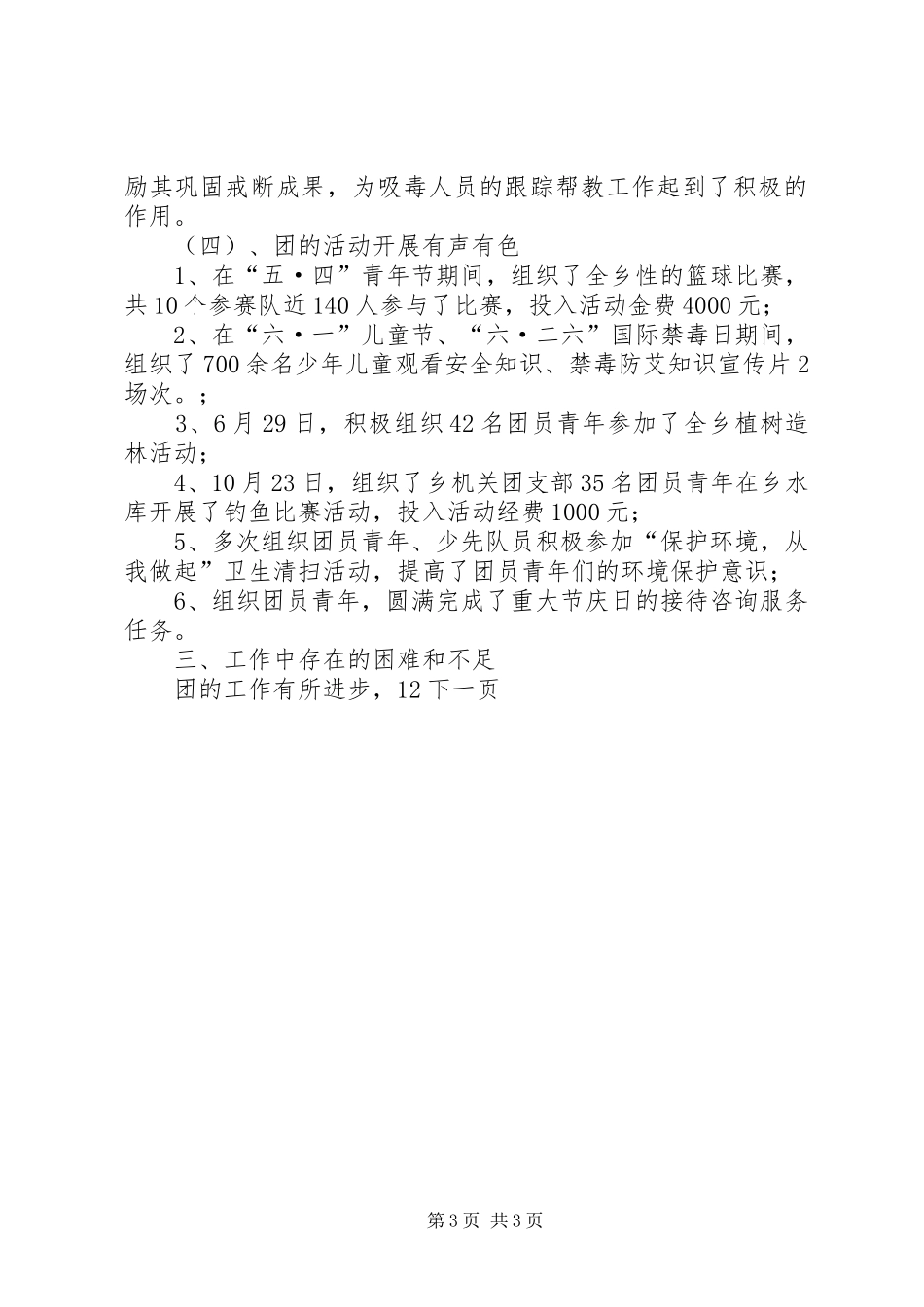 乡镇团委工作总结_第3页
