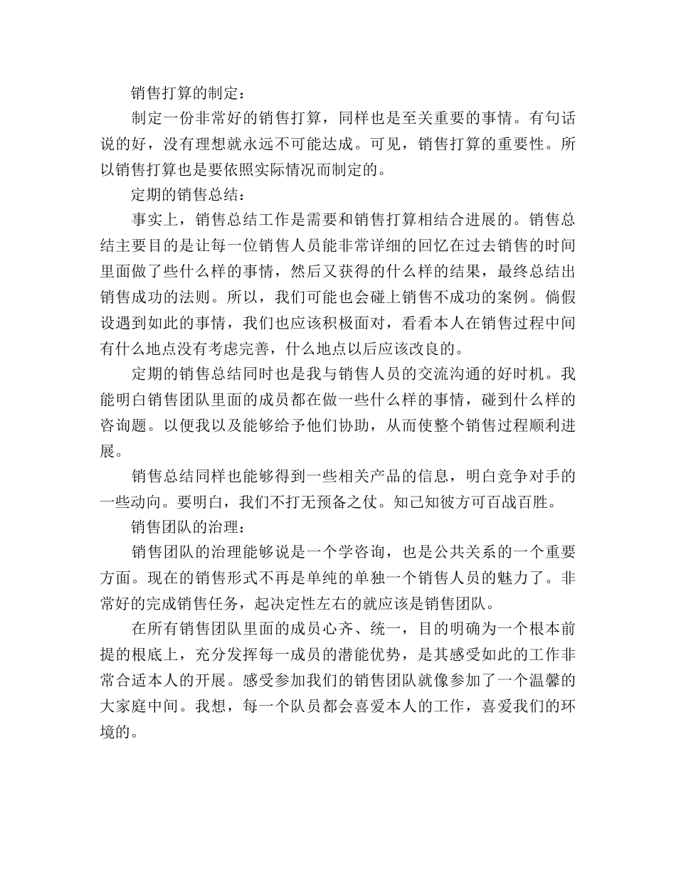 商务总监工作参考计划 _第3页