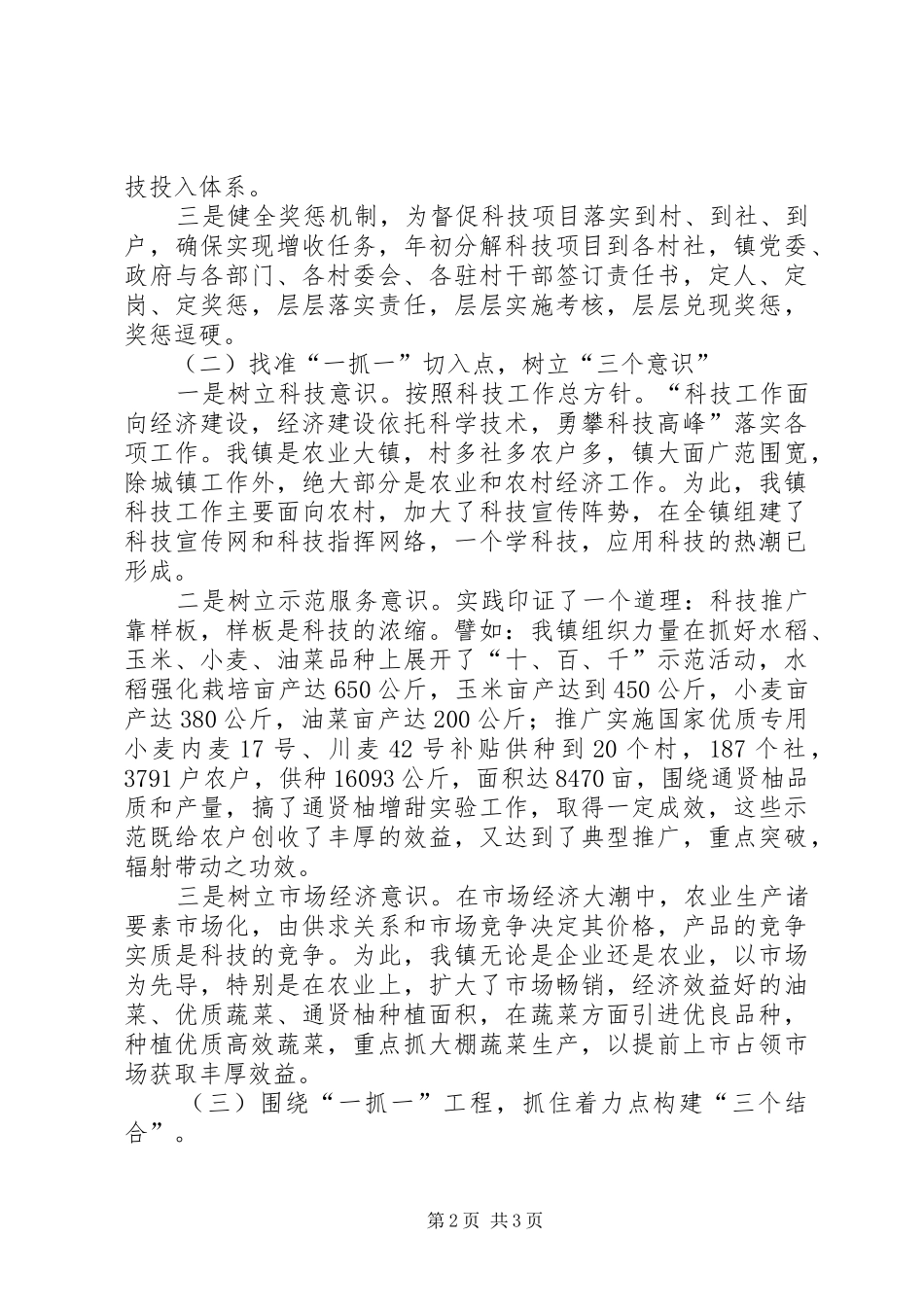 党政一把手抓第一生产力工作总结_第2页