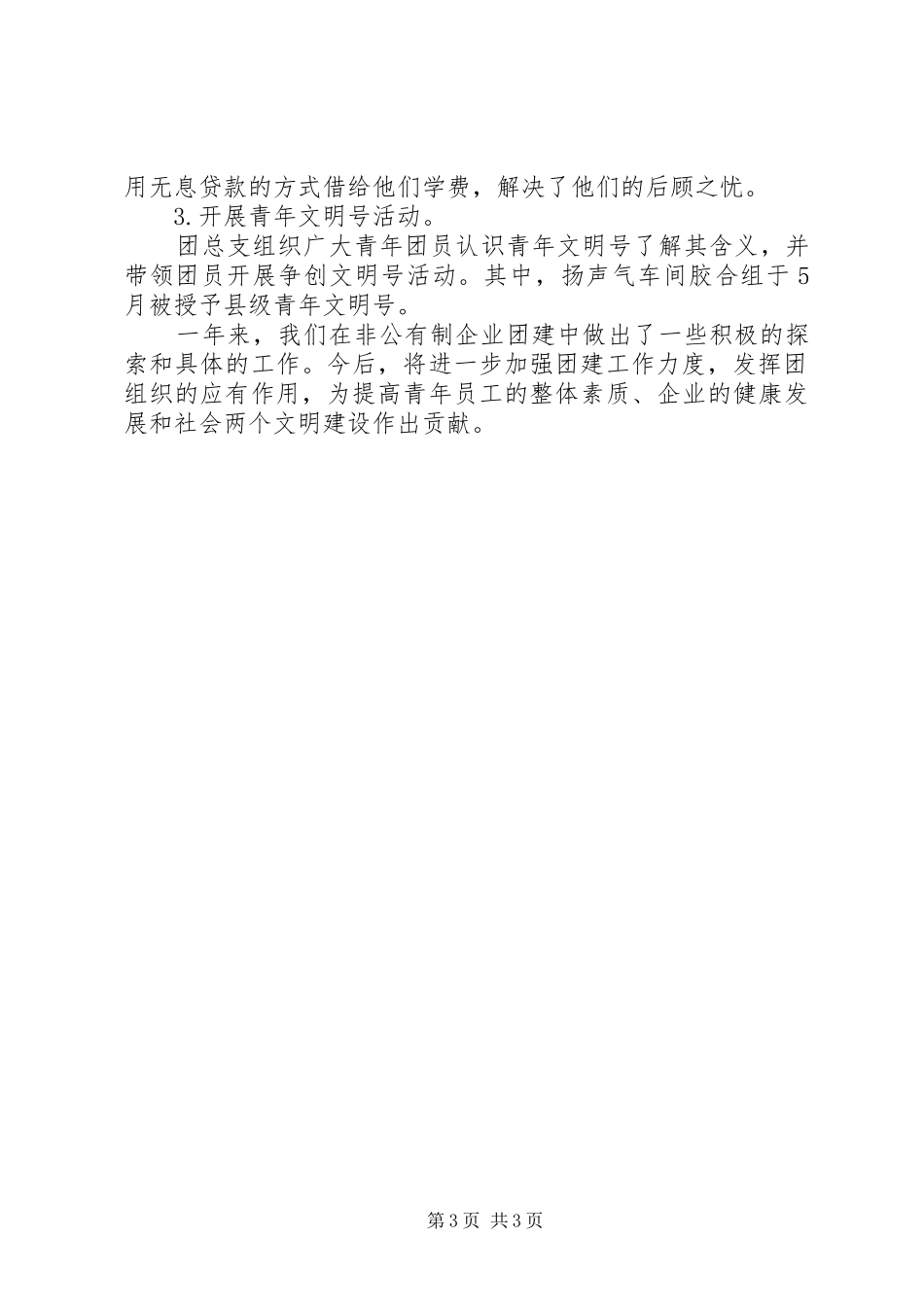 企业团总支书年终总结范文_第3页