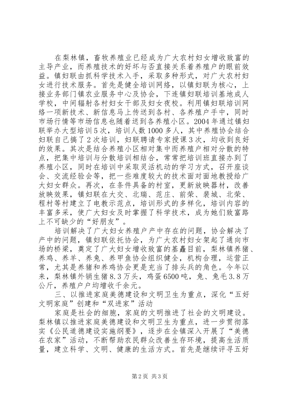 乡镇妇联工作总结 (15)_第2页