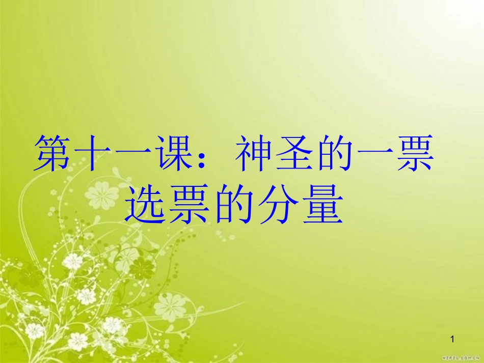 《神圣的一票》_第1页