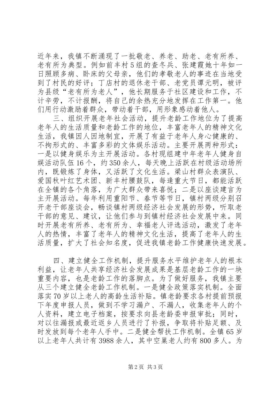 乡镇老龄工作总结 (10)_第2页