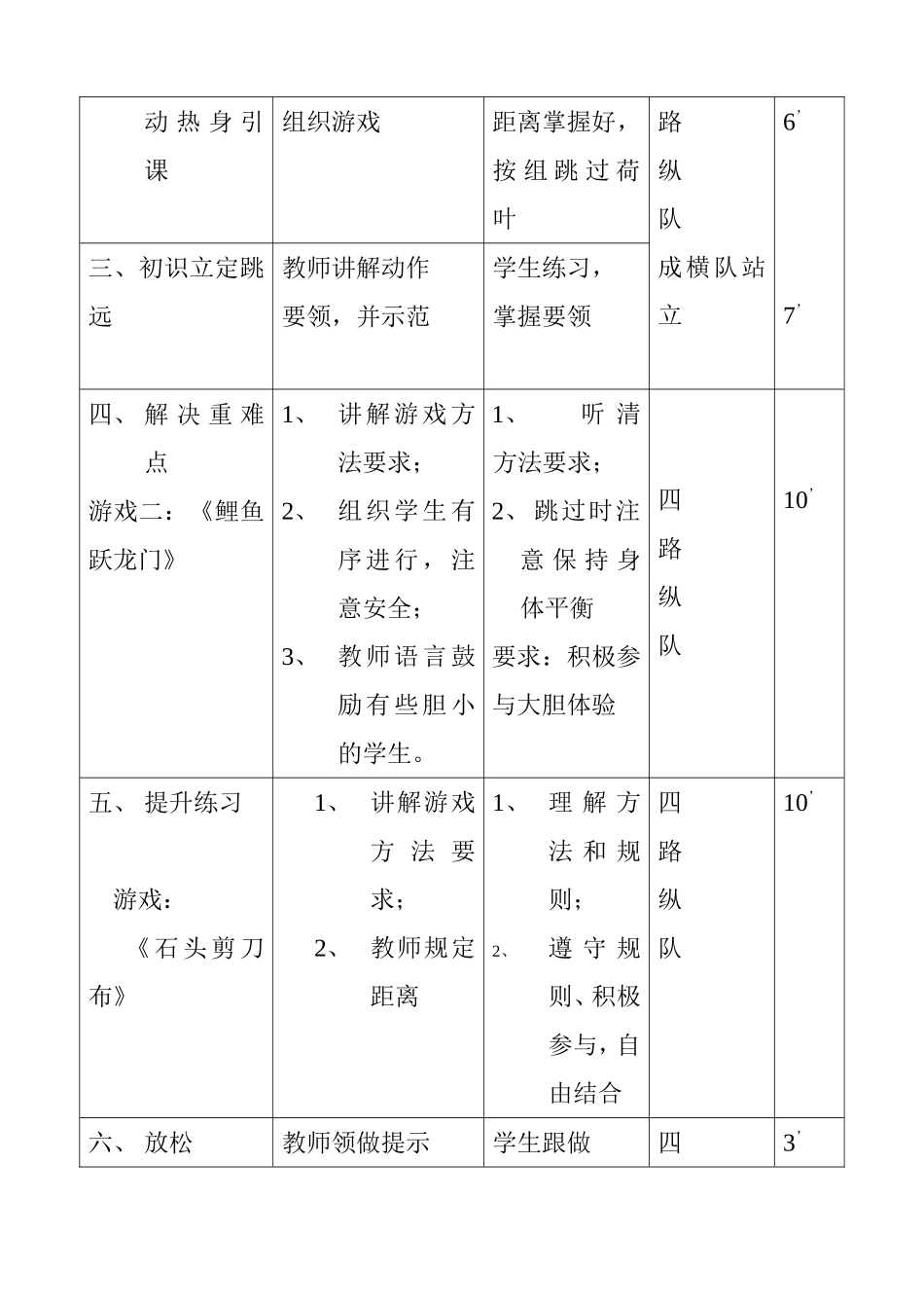 立定跳远课教案_第2页