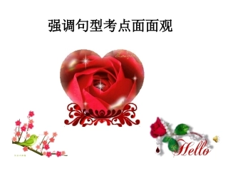 强调句型考点