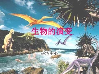 一、生物的演变