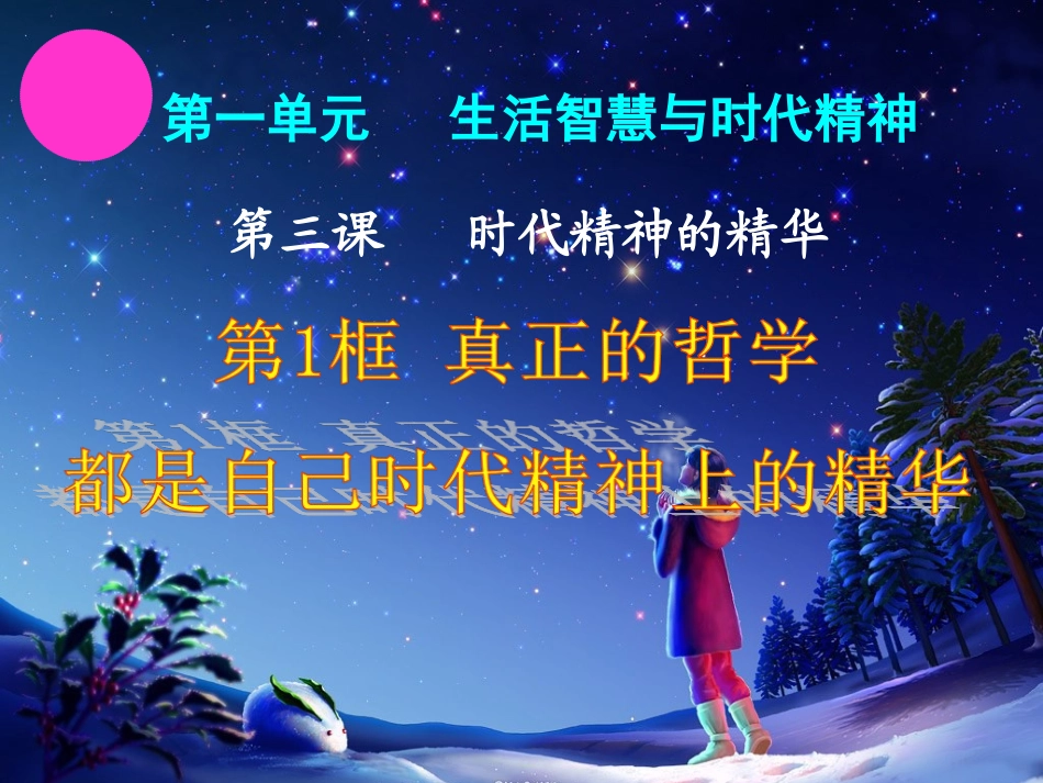 31真正的哲学都是自己时代精神上的精华课件（共29张PPT）_第2页