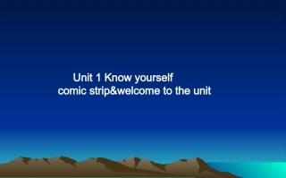 Unit1welcome课件