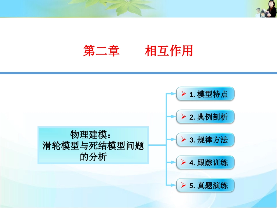 2-10-物理建模：滑轮模型与死结模型问题的分析_第1页