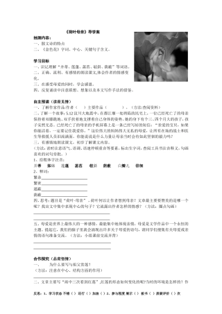 荷叶母亲定稿