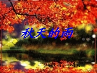 秋天的雨（1）