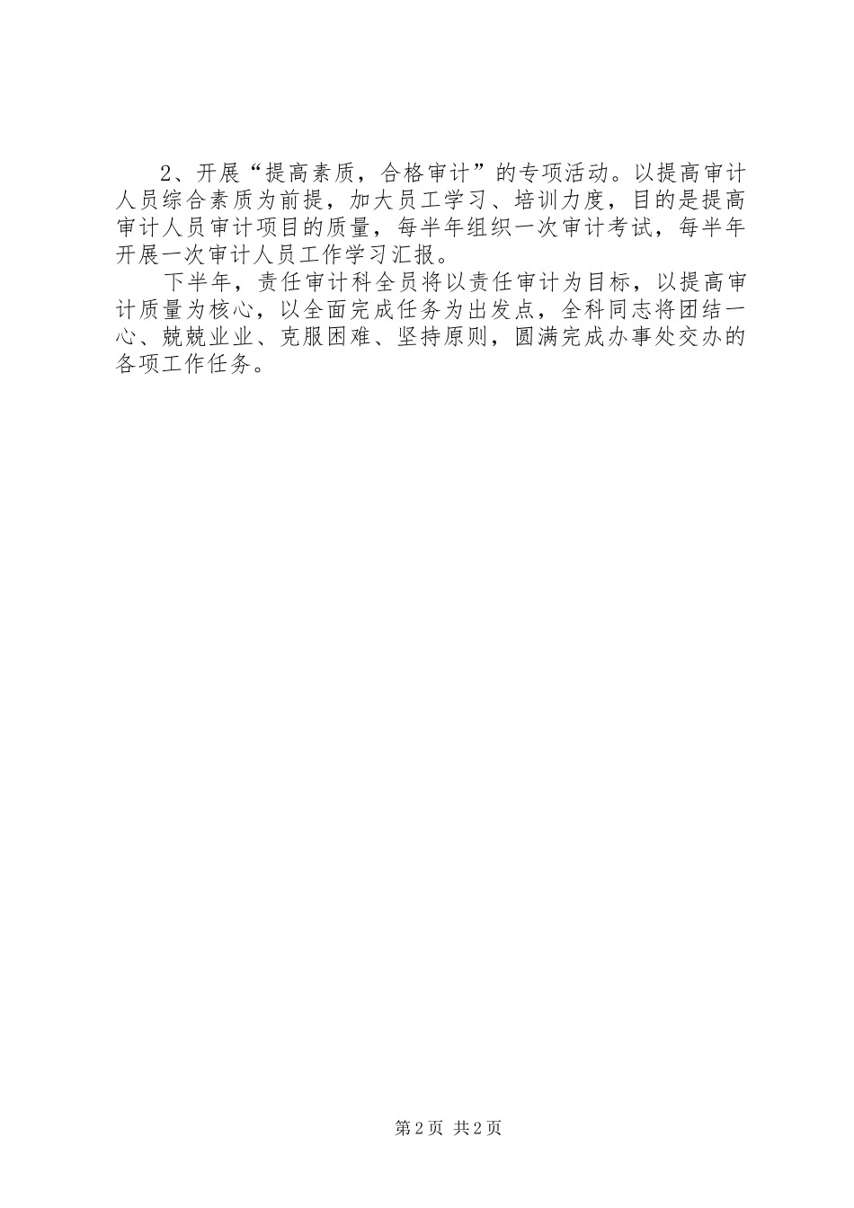 上半年责任审计科工作总结范文_第2页