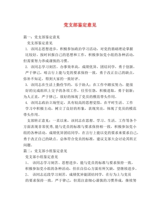 党支部鉴定意见2 