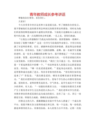 青年教师成长 