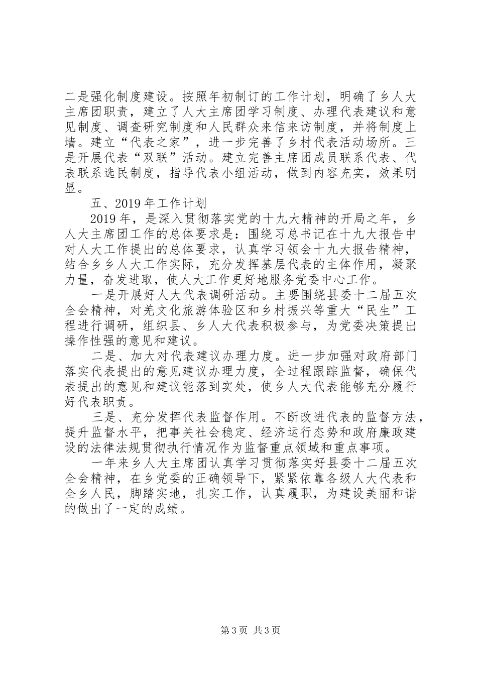 乡党委人大工作总结_第3页