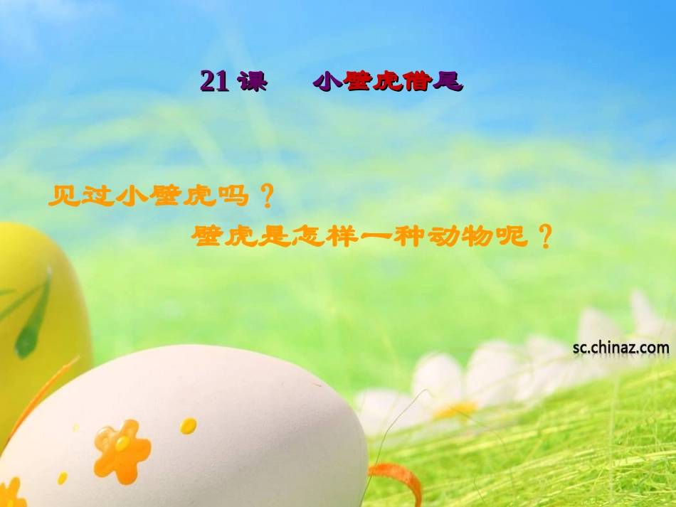 21小壁虎借尾巴PPT课件_第2页