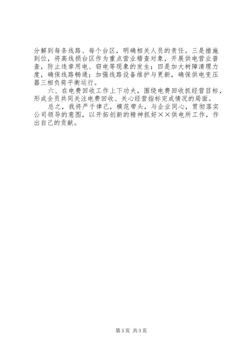 供电所所长工作总结_第3页
