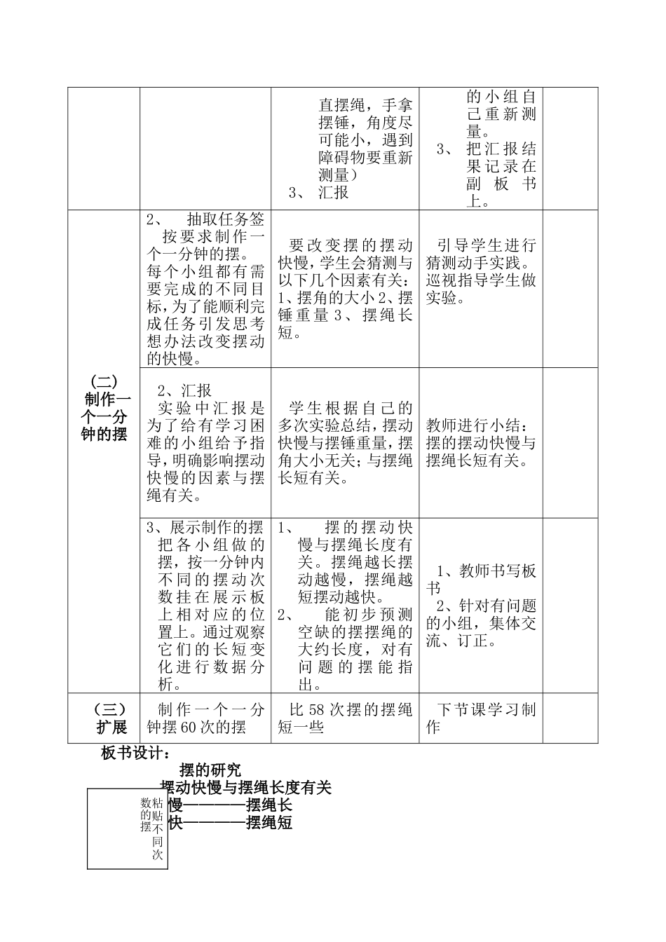 教案摆的研究1_第2页