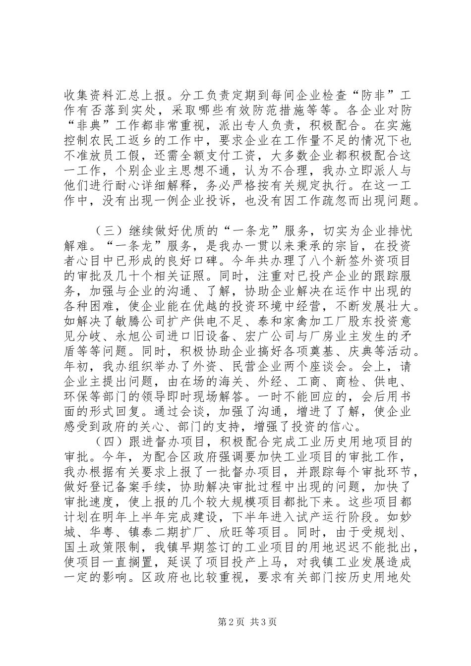 乡镇经济办工作总结 (10)_第2页