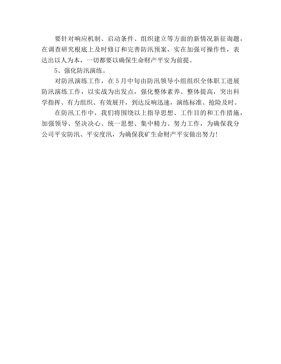 防汛工作参考计划范文 _第3页