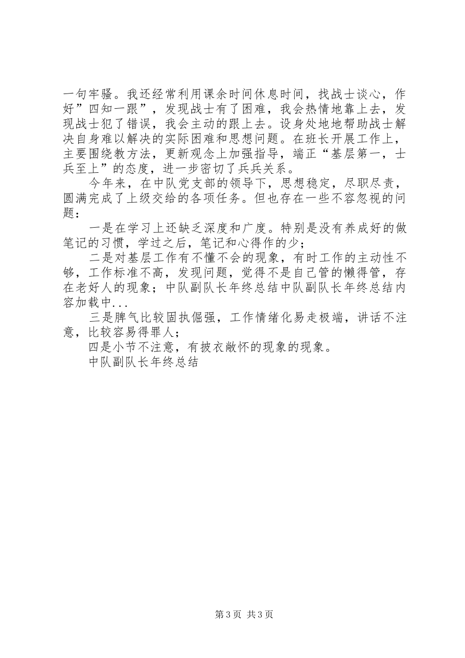 中队副队长年终总结_第3页