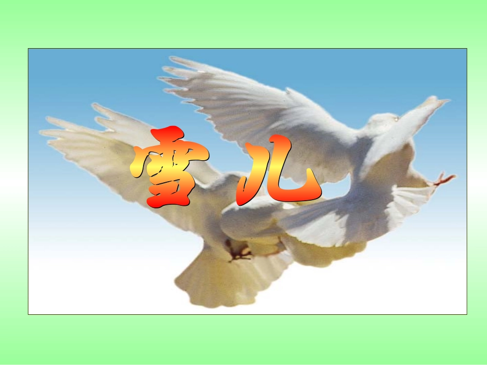 《雪儿》课件_第1页