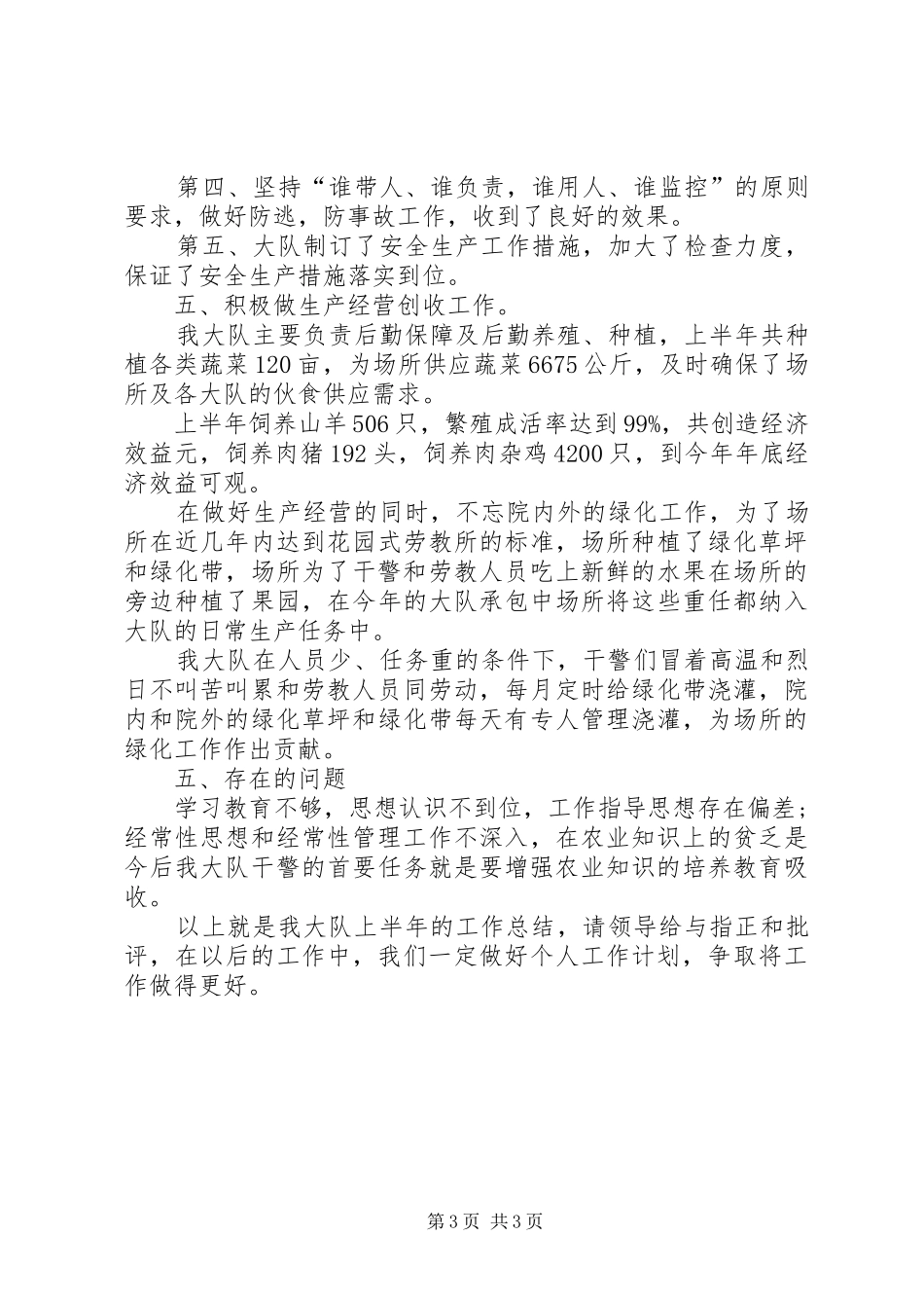 上半年的个人工作总结模板_第3页